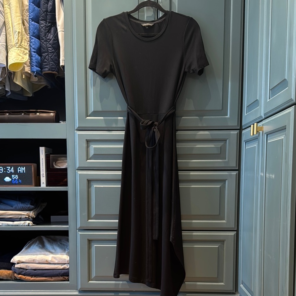 Club Monaco Midi Black Dress (size M)